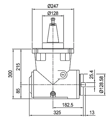 Semi-Automatic Angular Head + Position Chainring 90° Angle Head