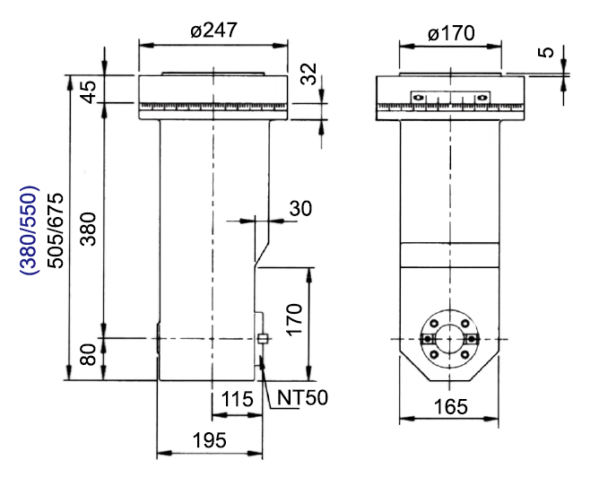 90° Deep Milling Head