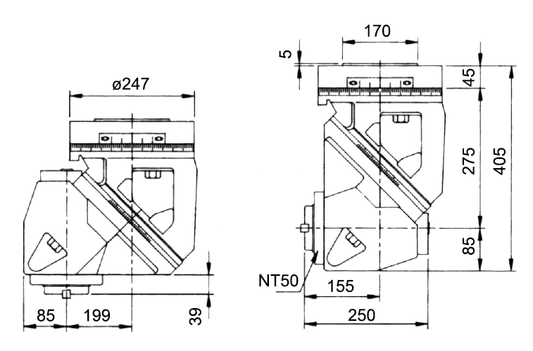 45° Universal Milling Head