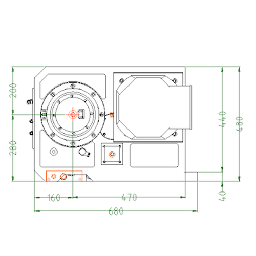 CNC Vertical Gear Head (2 Speeds)