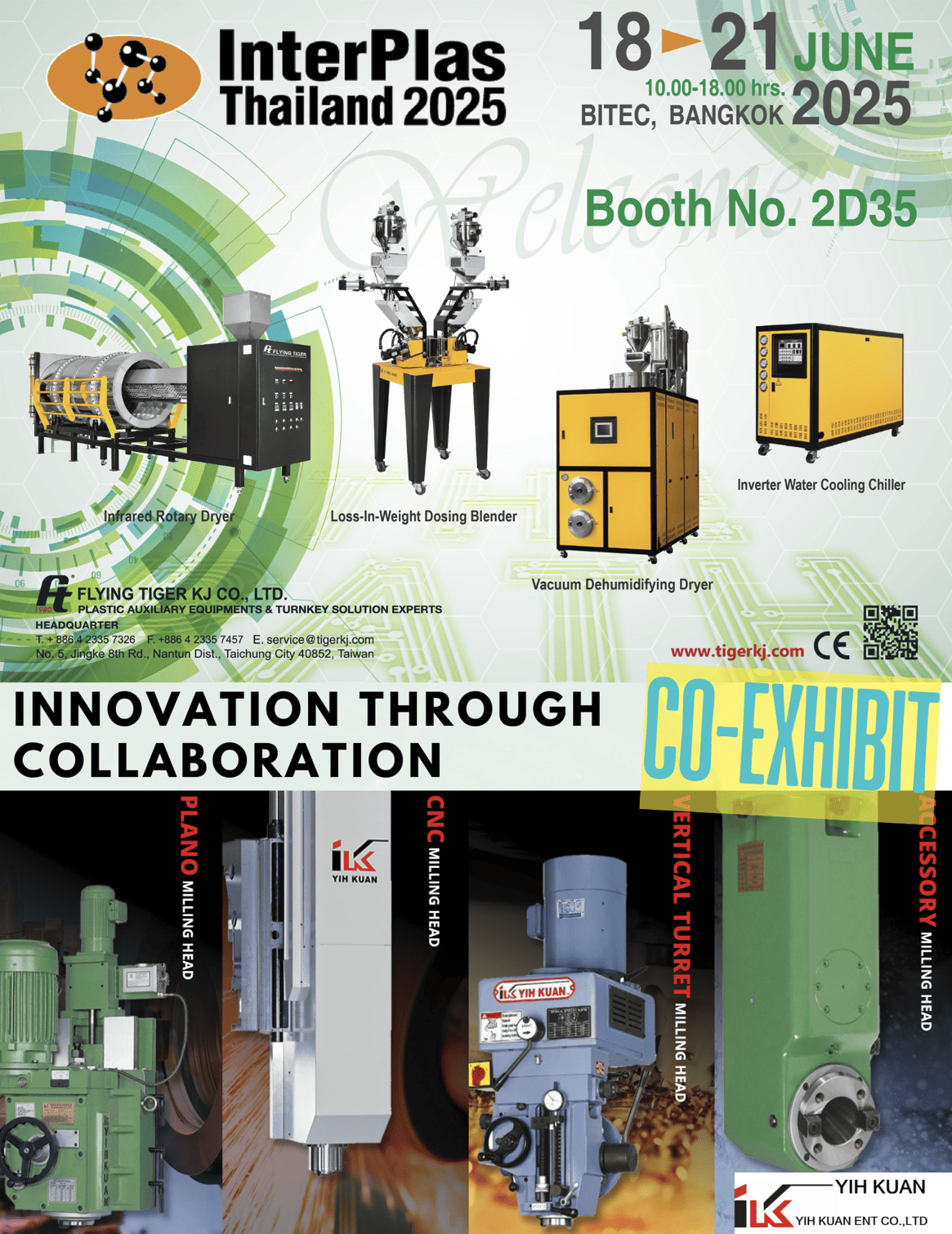 YIH KUAN to Co-Exhibit at InterPlas Thailand 2025 with Flying Tiger KJ Co., Ltd.