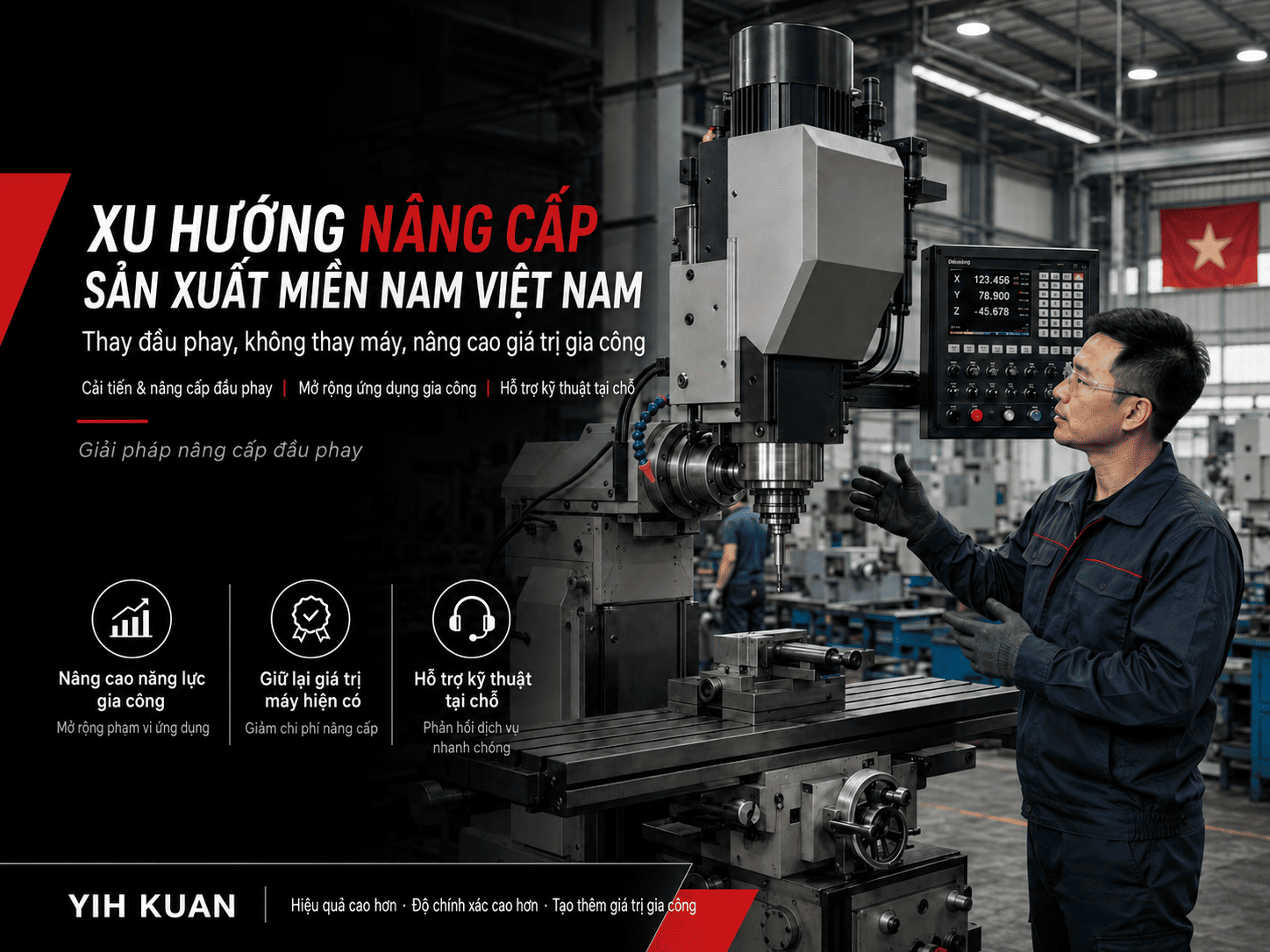 Xu hướng nâng cấp sản xuất tại miền Nam Việt Nam: Từ máy phay thủ công đến nâng cao năng lực gia công