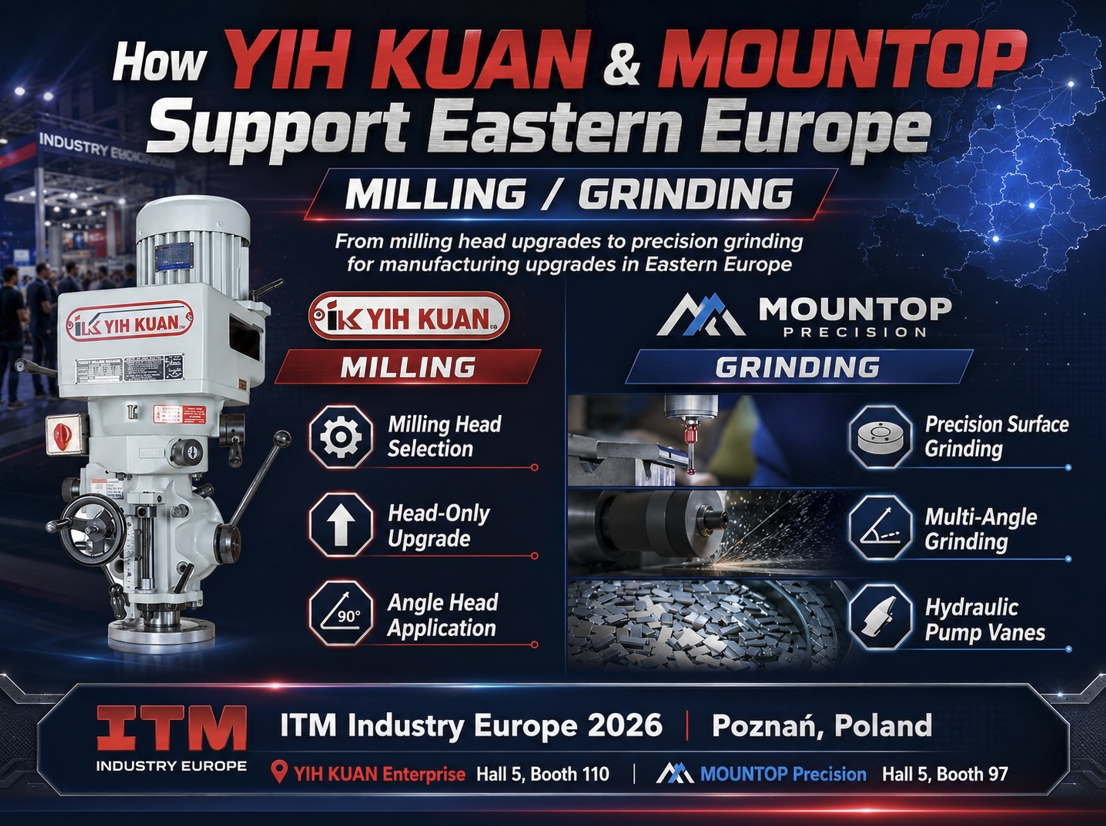Vom Fräsen zum Schleifen: YIH KUAN × MOUNTOP Precision erschließen Osteuropa und erkunden neue Möglichkeiten für Fertigungsmodernisierungen